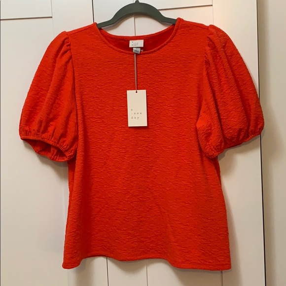 a new day Tops - NEW! A New Day Orange Red Top
